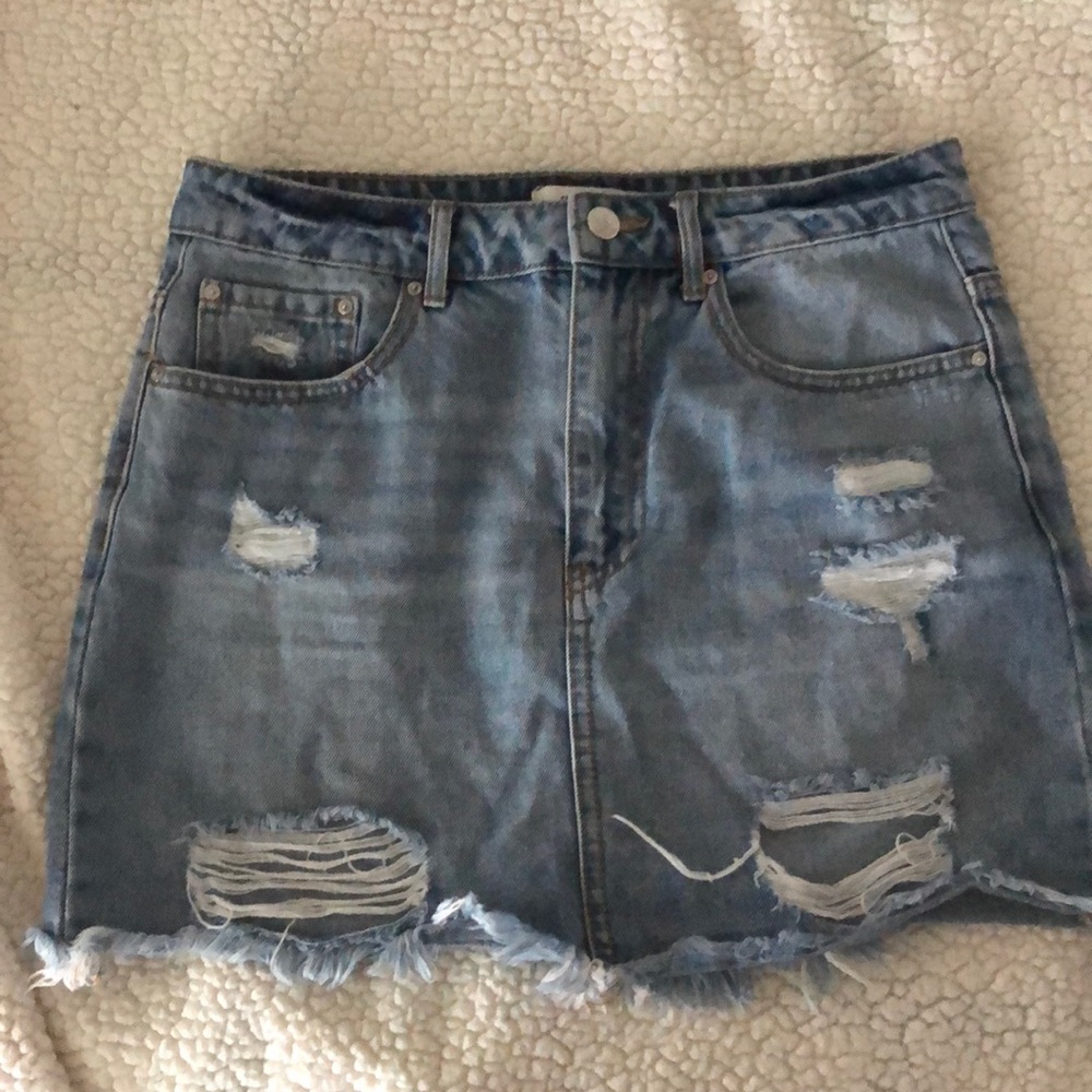 Blue jean skirt